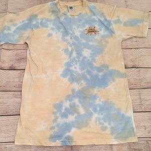 Cross Colours Women's Sunshine Logo Tie Dye Tee In Tie dye Cloud